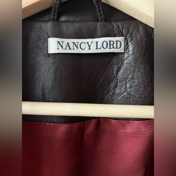 Vintage Designer Nancy Lord Leather Jacket - Picture 9 of 11